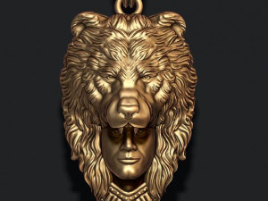 Man bear pendant 3D-Druckmodell
