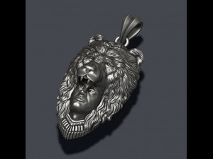 Man bear pendant 3Dプリントモデル