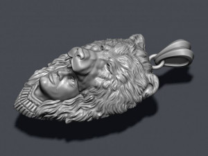 Man bear pendant 3Dプリントモデル