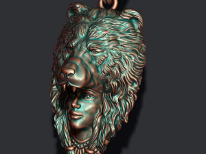 Girl bear pendant 3D Print Model