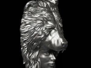 Girl bear pendant 3D Print Model