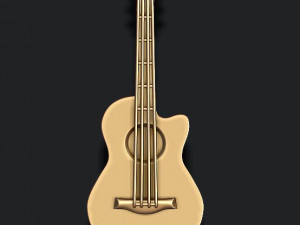 Classic acoustic guitar pendant 3D 打印模型