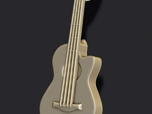 Classic acoustic guitar pendant 3D प्रिंट मॉडल