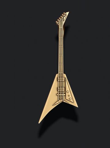 Electric guitar pendant 3D-printmodel .c4d .max .obj .3ds .fbx .stl .blend 