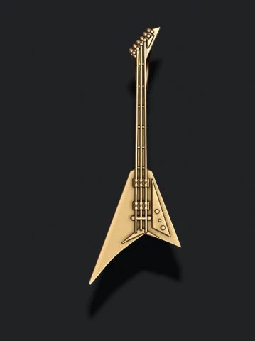 Electric guitar pendant 3D Print Model .c4d .max .obj .3ds .fbx .stl .blend 
