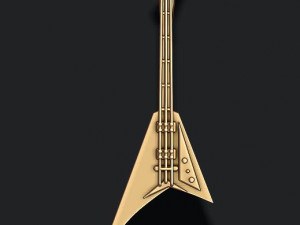 Electric guitar pendant Modèles 3D en vedette
