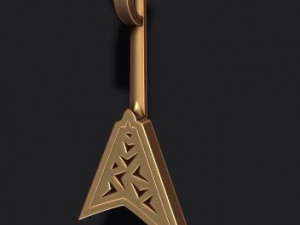 Electric guitar pendant 3D-printmodel