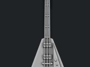 Electric guitar pendant 3D-printmodel