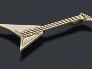 Electric guitar pendant 3D Print Model