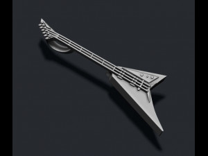 Electric guitar pendant 3D-printmodel