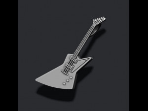 Electric guitar pendant Modèles 3D en vedette