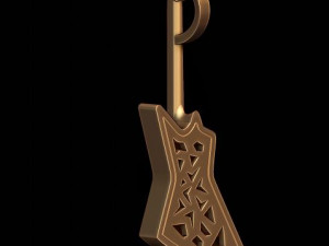 Electric guitar pendant Modèles 3D en vedette