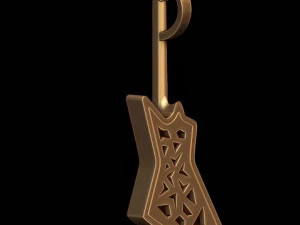Electric guitar pendant 3D Print Model