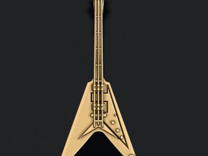 Electric guitar pendant 3D Print Model