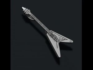 Electric guitar pendant 3D Print Model