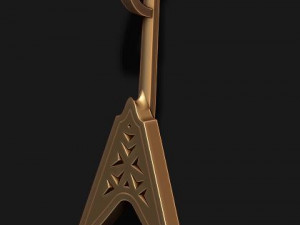 Electric guitar pendant 3D 프린트 모델