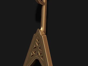 Electric guitar pendant 3D Print Model
