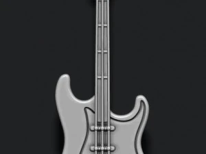 Electric guitar pendant 3D Print Model