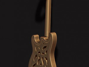 Electric guitar pendant Modello di stampa 3D