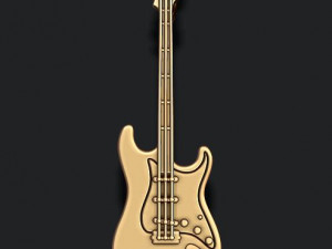 Electric guitar pendant 3D Print Model