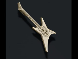 Electric guitar pendant 3D Print Model