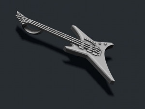 Electric guitar pendant 3D Print Model
