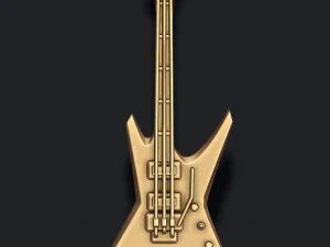 エレキギターペンダント 3Dプリントモデル