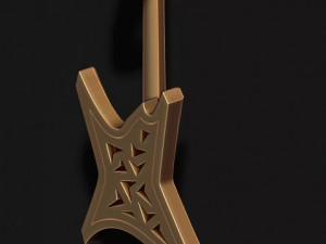 Electric guitar pendant 3D Print Model