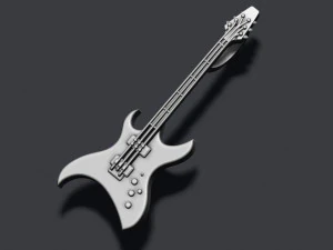Electric guitar pendant 3D Print Model