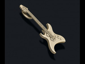 Electric guitar pendant Modèles 3D en vedette