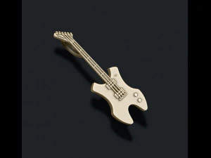 Electric guitar pendant 3D Print Model