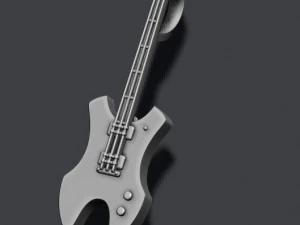 Electric guitar pendant 3D Print Model
