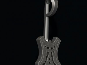 Electric guitar pendant Modèles 3D en vedette