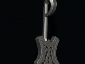 Electric guitar pendant 3D Print Model