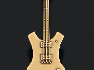 Electric guitar pendant 3Dプリントモデル