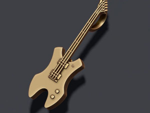 Electric guitar pendant Modèles 3D en vedette