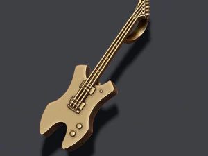 Electric guitar pendant 3D Print Model