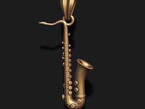 Saxophone pendant 3D Print Model