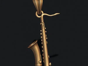 Saxophone pendant 3D Print Model