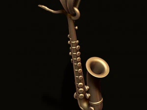 Saxophone pendant 3D Print Model