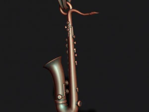 Saxophone pendant 3D Print Model
