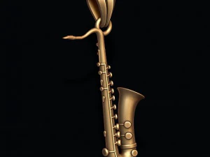 Saxophone pendant 3D Print Model
