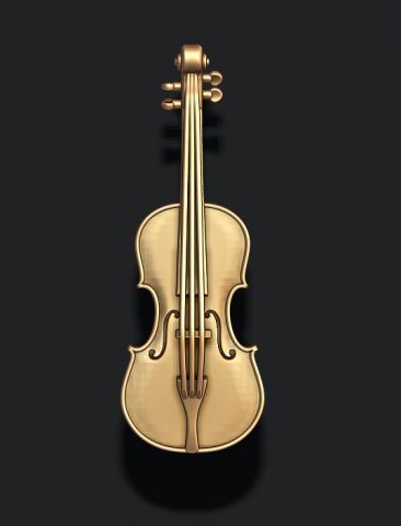 Violin pendant Modello di stampa 3D .c4d .max .obj .3ds .fbx .stl .blend 