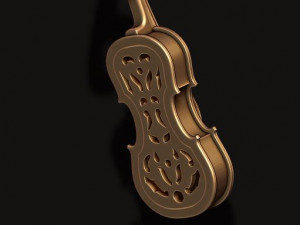 Violin pendant Modello di stampa 3D