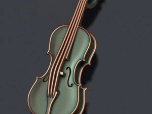 Violin pendant 3D Print Model