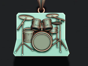 Drum pendant 3D Print Model