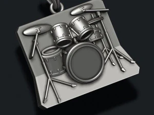 Drum pendant 3D Print Model