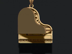Piano pendant 3D Print Model