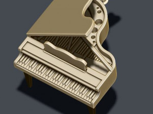 Piano pendant 3D प्रिंट मॉडल