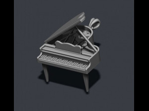 Piano pendant 3D प्रिंट मॉडल